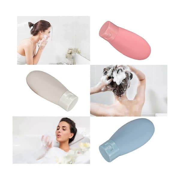 Rejseflaskesæt, gadgets, 3 stk., 60 ml flasker