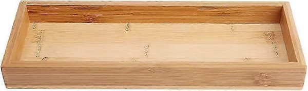 2025 Bambubricka, 28 x 10,2 x 3 cm Rektangulär Bambu Tebricka Servis Bröd Frukost Middagsbricka