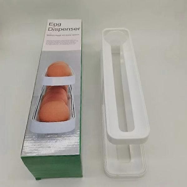 Egg Container for Refrigerator, Egg Dispenser, Egg Holder, Egg Storage for 12-14 Eggs, Double Layer, Kitchen Organizer