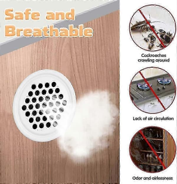 20 STK Hvit Ventilasjonsrist, 35 mm Rund Luftventilrist, Rund Ventilasjonsrist i Rustfritt Stål