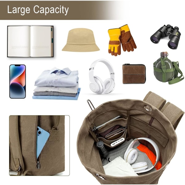 Resebackpack 40x20x25 Maximal Storlek, 20L Vandringsryggsäck Herr & Dam Kabinbagage för Bergsklättring Vandring Sport Resa Camping