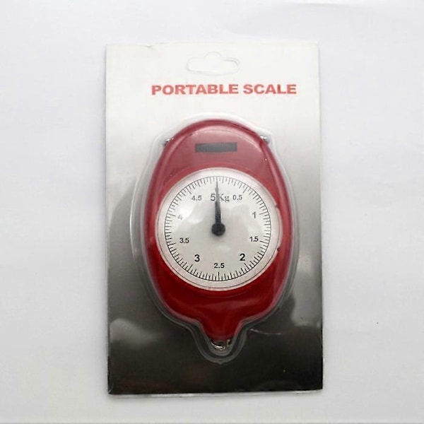 1PC 5kg Portable Spring Scale Fashion Creative Household Hanging Mechanical Mini Hand-held Spring Scales Kitchen Gadgets