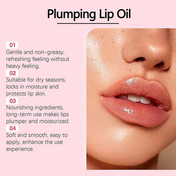 1-3 stk Plumping Lip Oil Nærende Leppefuktighetskrem Avsalter Leppelinjer Tørrhet Leppefuktighetsolje 2pcs