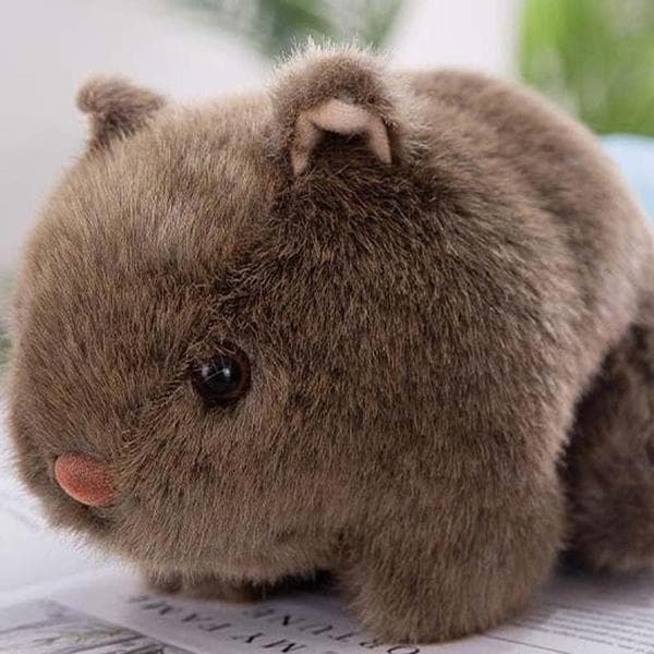Söt Hamster Plyschdocka (18 cm, Brun)