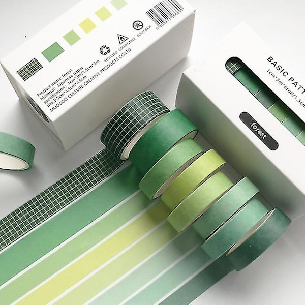 Washi Tape DIY Skoleartikler | Skoleartikler Deko Tape | Dekor Journal Washi Tape - Washi Tape - forest