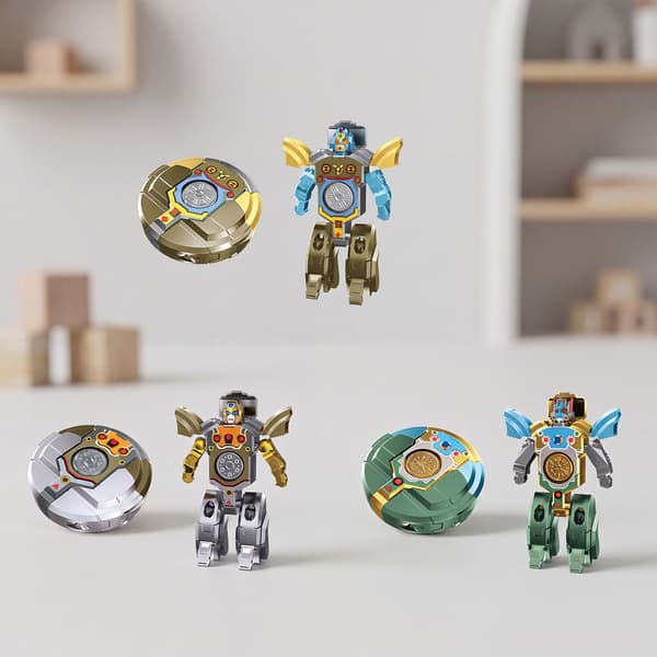 Robot-serie: Transformerende Robot Fidget Spinner 2-i-1 Stressavlastningsleketøy