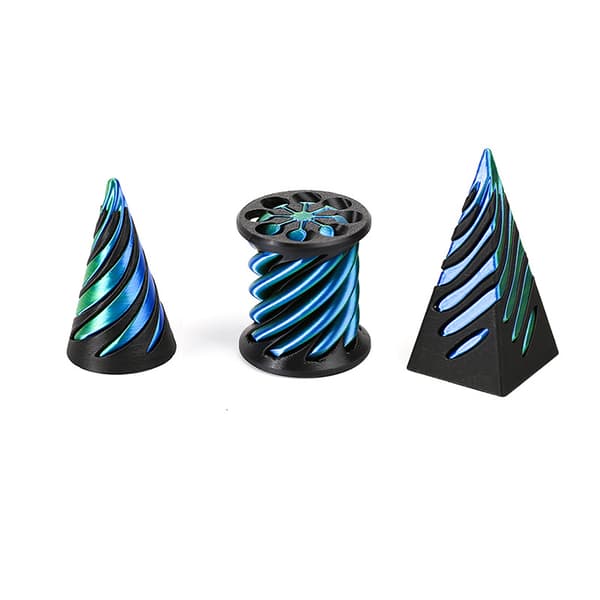 3D-printad Push-Push-paddel - En 3D-spiraldekompressionsanordning