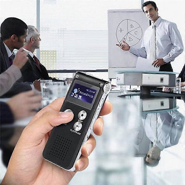 Paranormal Spökjakt Utrustning Digital EVP Röstaktiverad Inspelare USB US 8GB (Svart)