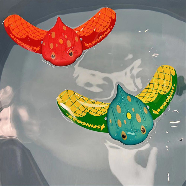 2 stk. Aqua Mini Stingray Pool Toy Undervandsglider Vanddrevne Swimmingpool Vandlegetøj Til Børn