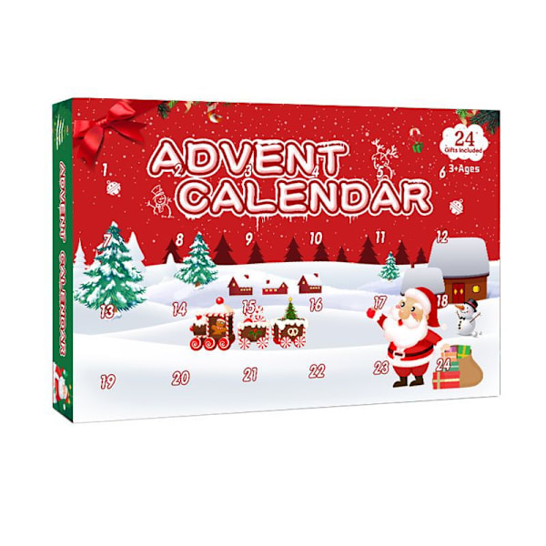 Anka Jul Blind Box Nyckelring Adventskalender Box Pinch Musik Tumbler Nedräkning Blind Box