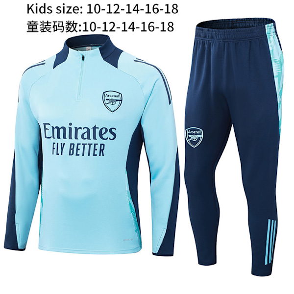 Ny Paris Frankrike Portugal Mbappe Messi langermet treningsdress fotballuniform dress ytterjakke barneklær 12 L