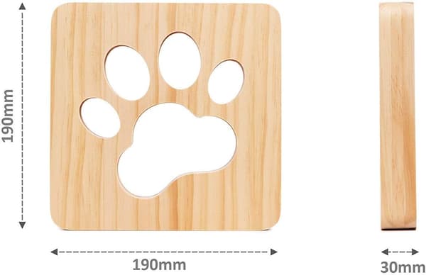 LED Night Light Dog Paw Wood Table Lamp 3D Creative Desk Lamp
