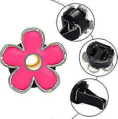 Bil Aromaterapi Tusenfryd Bil Luftuttak Dekorasjon Luftfrisker 6 stk rose red
