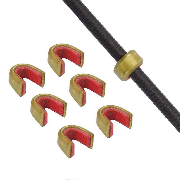 Bowstring Nocking Points String Nock Set Brass Buckle Clip Nocks (6pcs/pack)
