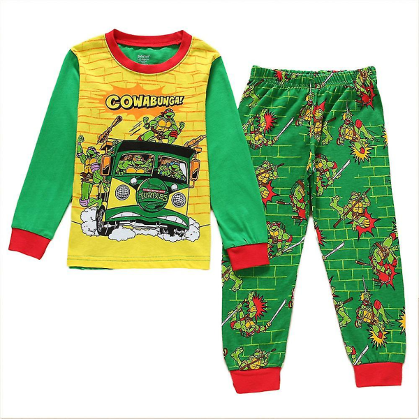 Teenages Mutant Ninja Turtles Pyjamas Pjs Set Barn Pyjamas Nattkläder Sovkläder B 6 Years