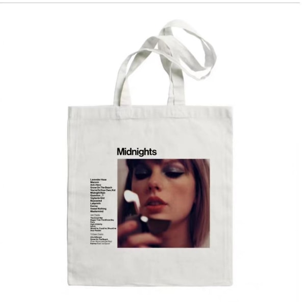 Midnights Tote Bag, Taylor Swift Merch -ostoslaukku