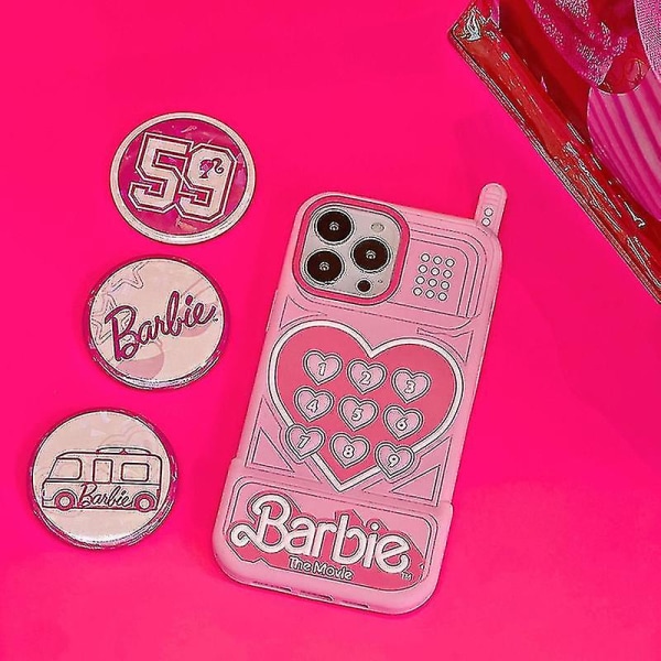 Silikon 3d Love Heart Candy Pink phone case för Iphone 11 12 13 14 15 iphone15