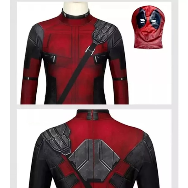 Deadpool Kostume til Børn og Voksne til Hal Cosplay fix 110cm