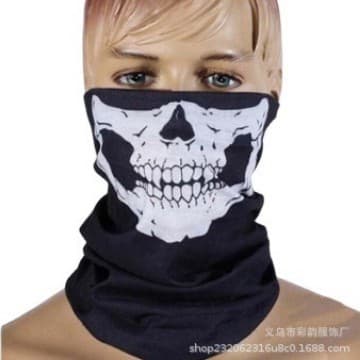 Halloween Bensaet Skelet Strømper Handsker One Size Ansigtsmaske