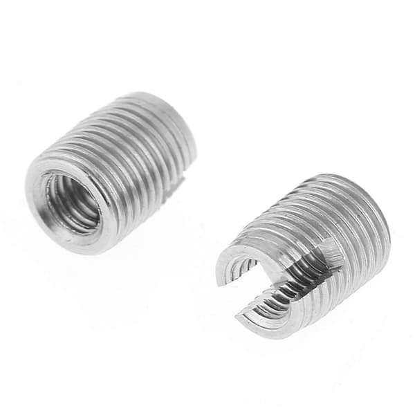 20 pcs Stainless Steel SUS303 Self-Tapping Slotted Screw Thread Insert M3 x 6mm