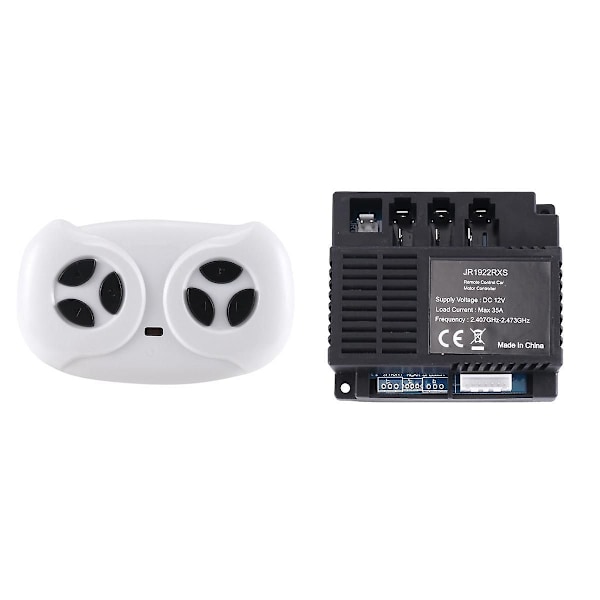 Jr1922rxs 12v Elektrisk børnebil 2.4g Bluetooth fjernbetjening og modtager til elektriske børnebiler Whiteblack