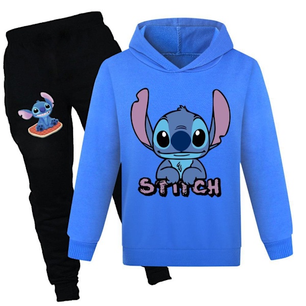 Pige Cartoon Hoodie Sæt Børn Prinsesse Hættetrøje Trøje Casual Langærmet Tøj Sæt til 4-13 År I 100CM