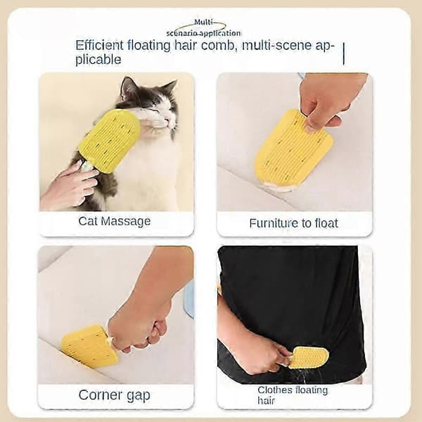 Celery Pets Kattungekam, simulerad kattungekam Yellow version