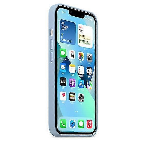 Silikondeksel med Magsafe til iPhone 13 Mini Blue Fog