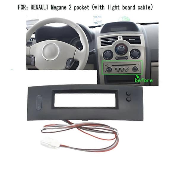Bil tilpasset dashbord oppbevaringsramme midtkonsoll dashbordramme for Renault for Renault Megane 2 2002-2009