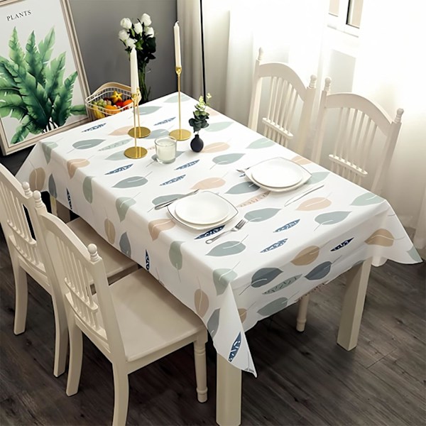 2 st 137*180cm Plastdukar Vattentät PVC Bordsduk Torkbar Bordsduk Rektangulär, Blad Bordsduk Torka Ren