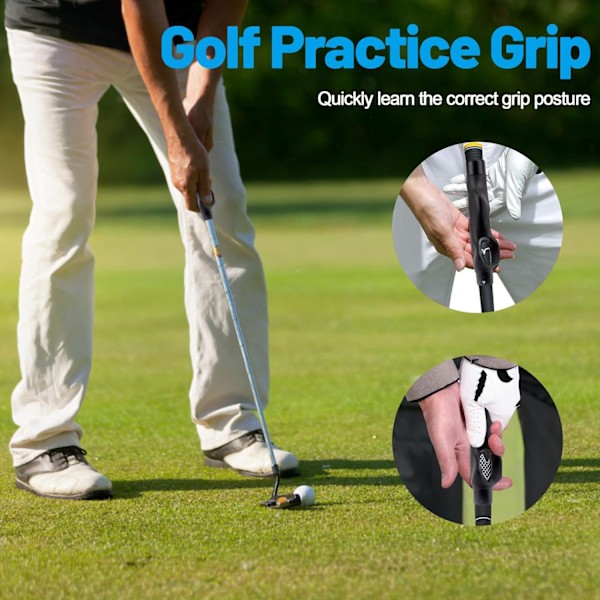 Golf Grip Trainer, Hjælp Arm Bånd Sving, Golf Træningshjælp Holdningskorrektion Praksis Justering, til Golf Begynder Mænd Kvinder Børn