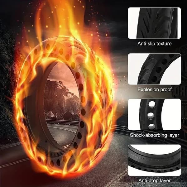2pcs Puncture-proof tire 8.5\" Honeycomb Xiaomi M365 scooter+1pc Tool