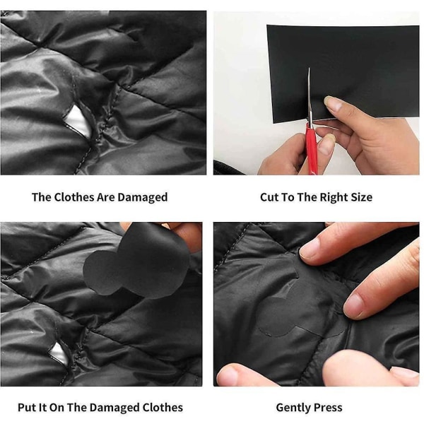 2x Selvklebende Patch Badge Klær Klistremerke Applikasjon For DIY jakke