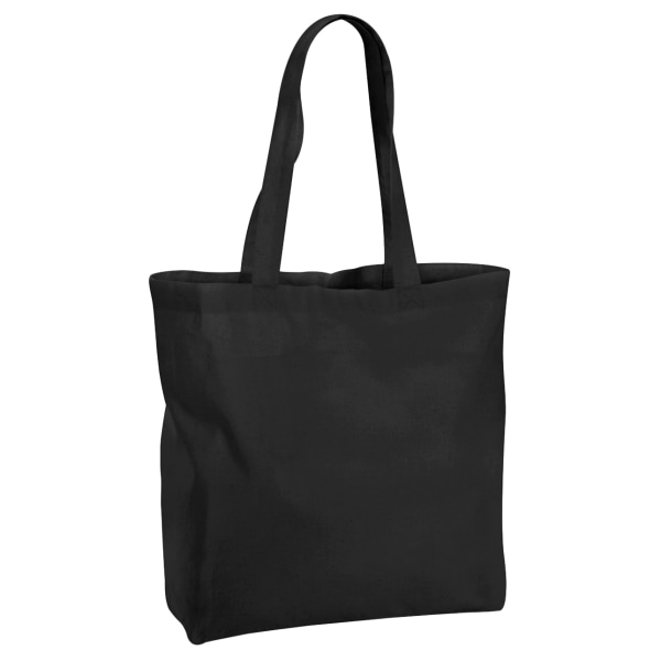 Westford Mill Tote taske i genbrugsbomuld One Size Black Black One Size