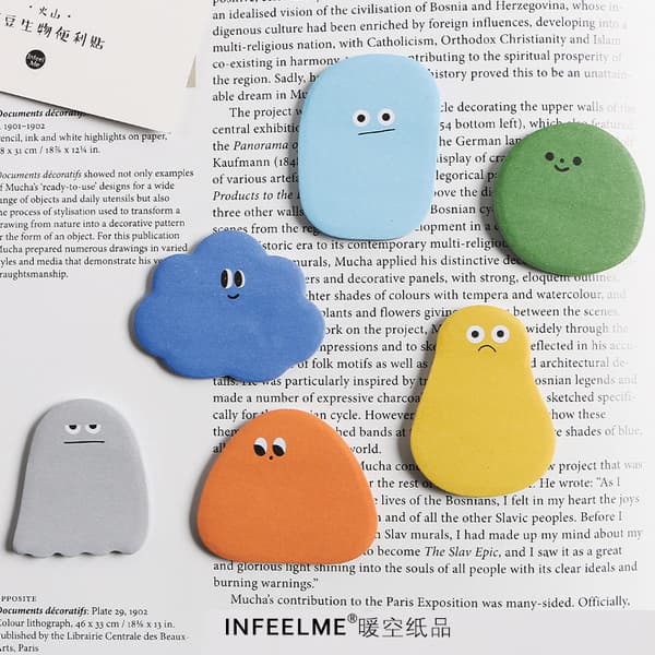 Sticky Notes, Candy Bean Bio Series, 6 Designs
