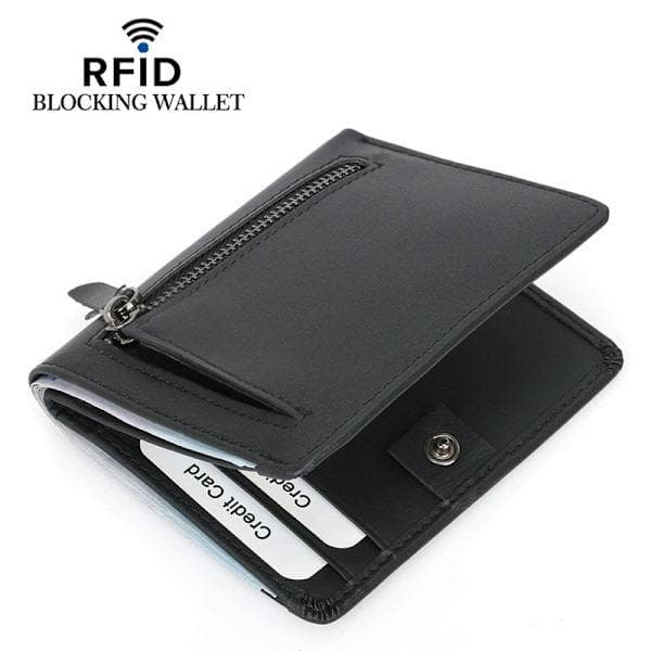 RFID-skyddande smal plånbok för män