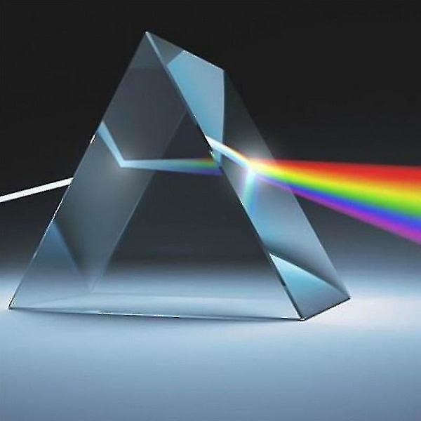 Triangular Prism For Photo Rainbow Lights Optical Prisms Glass Physics Teaching Refracted Light Spectrum Students Presents Gift