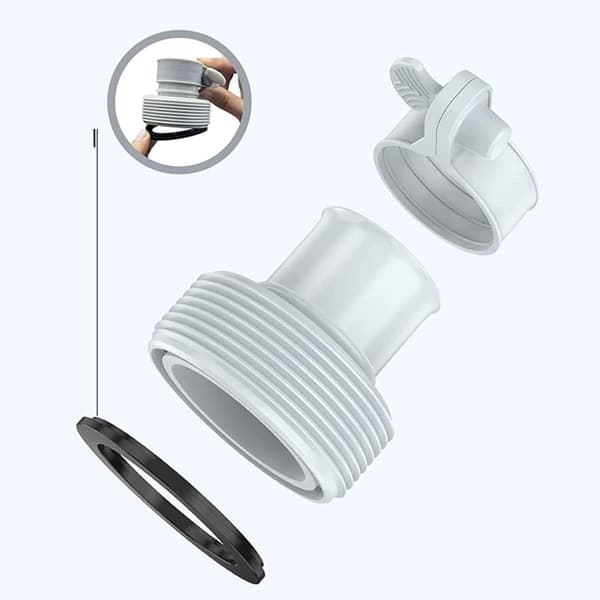 Poolslangeadapter, 4-pak, pumpeadapter 32 til 38 mm, slangeadapter B, pooladapter til poolfiltreringssystem