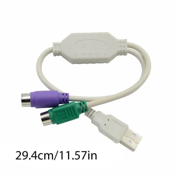 USB til 2x PS2-omformeradapter splitterkabel for PS2-tastatur og -mus 0.07 2pc
