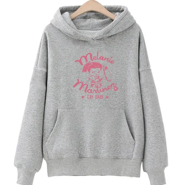 Dame Hoodies Sweatshirt Tegneserie Print Løse Tøj Kawaii Casual Tops gray S