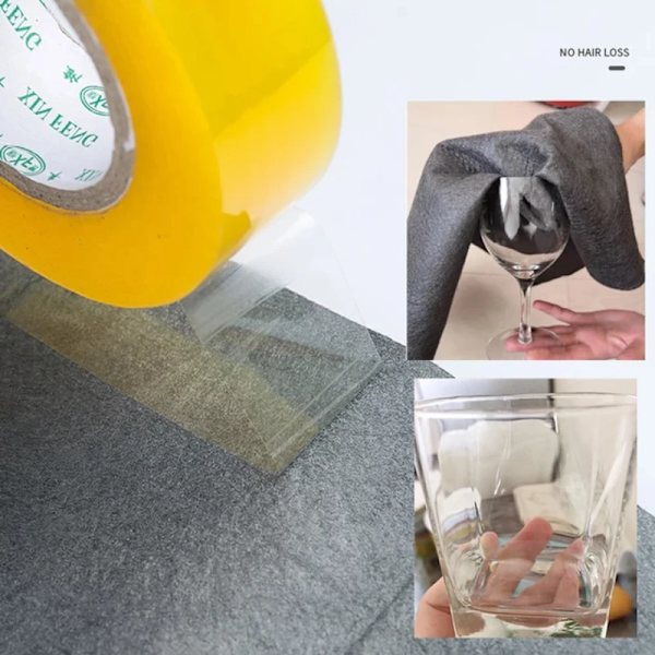 5PCS Tykkere Magiske Rengjøringskluter Ingen Vannmerker Glass Tørkeklut Gjenbrukbare Vindusglass Rengjøringsklut Rag Kjøkkenhåndkle
