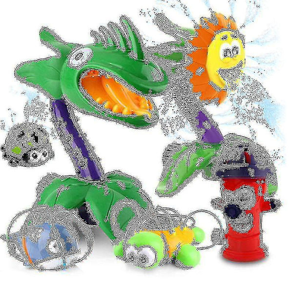 Børn kan rotere udendørs sprinkler legetøj badeværelse vand leg bad baby badelegetøj Blue