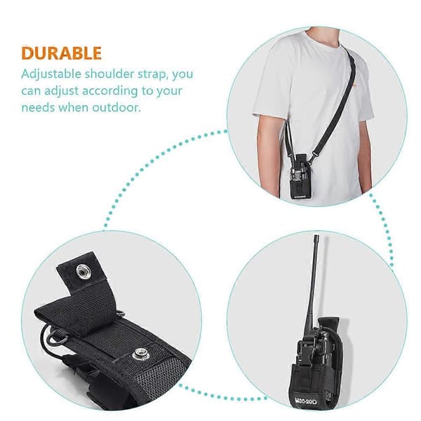 Nylon Radioholderpose for oppbevaring Slitesterk Interfonpose