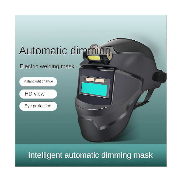 Skyddssvetsmask med intelligent automatisk ljusväxling och strålkastare