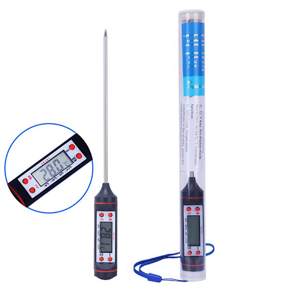Mattermometer Baktemperatur Mätning Elektronisk Sond Kök Matlagning Temperatur Mätning Penna