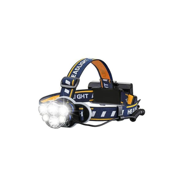 Super Bright Headlamp, Rechargeable LED Flashlight LED Headlamp with 6 LEDs 12000LM 8 Lighting Modes with USB Cable