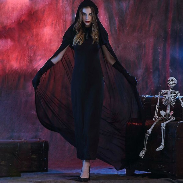 Kvinde heks gotisk kjole Halloween rollespil S | | Fyndiq