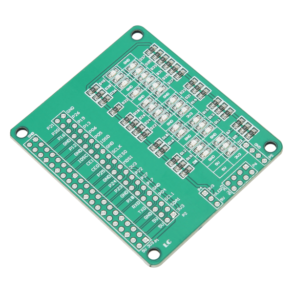 Testkort LED IO Port Adapter Sensor Converter Modul DC 3.3V 5V för Raspberry Pi