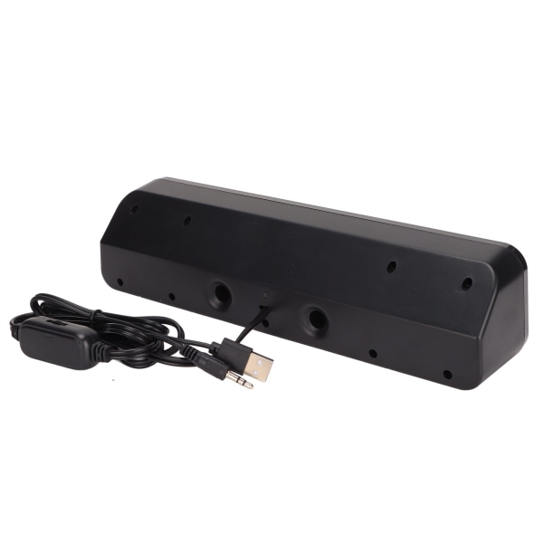 Trådbunden högtalare HiFi Stereo Subwoofer USB -driven 3,5 mm-kontakt Bärbar skrivbordslång högtalare för TV-dator