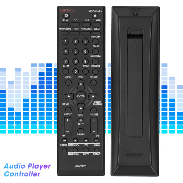 Fjärrkontroll Home Theater Audio Player Byte av kontroll Passar för Pioneer AXD7671